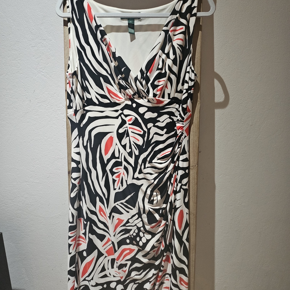 Lauren Ralph Lauren Ruched Midi Dress